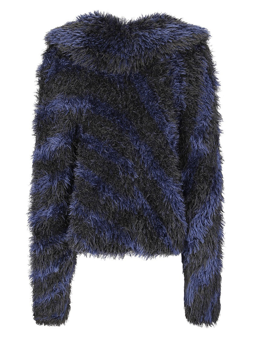 Dries Van Noten Textured Knit Cardigan With Button-Down Front And Relaxed Fit