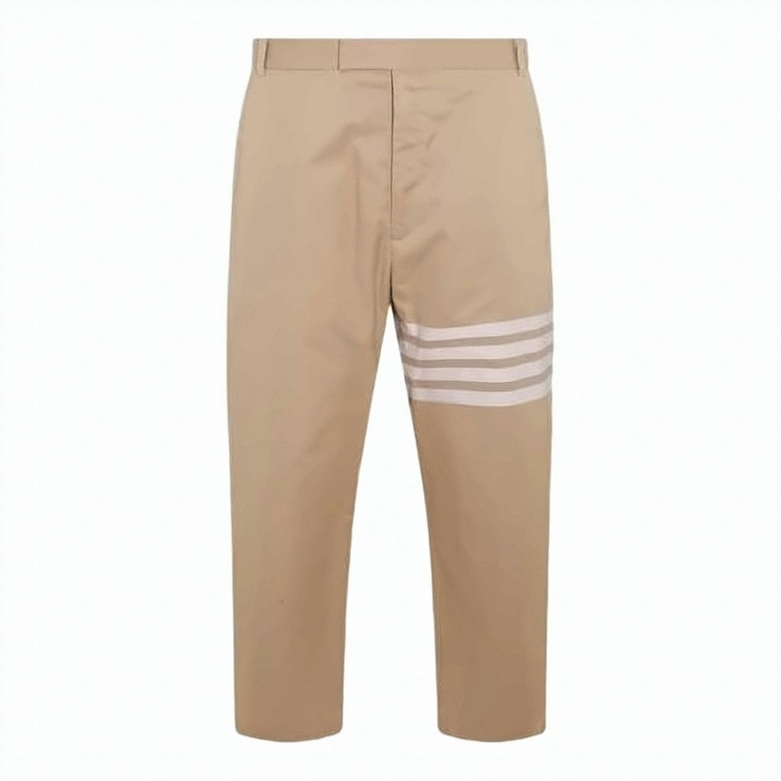 Thom Browne Straight-Leg Pants With Distinctive Stripe Detail