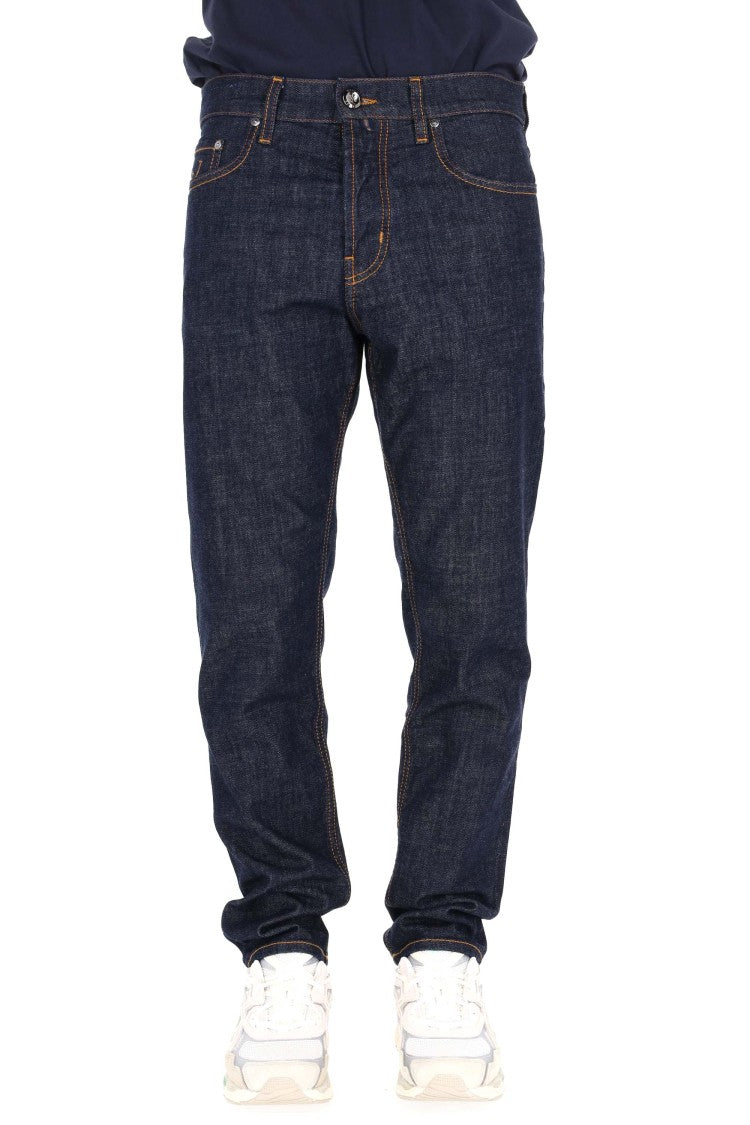 Jacob Cohen Classic Dark Indigo Denim Jeans With Scott Fit