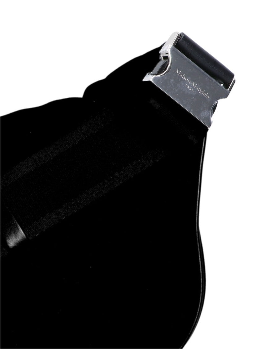 Maison Margiela Minimalist Black Waist Bag With Adjustable Strap