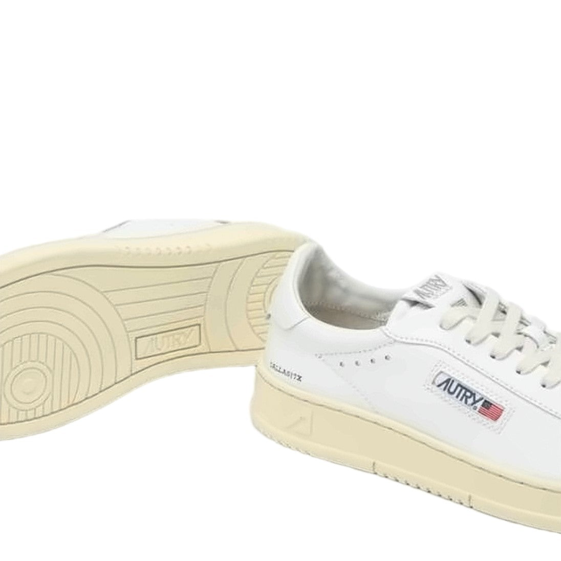 Autry Dallas Low Sneakers With Smooth White Leather Upper And Subtle Details