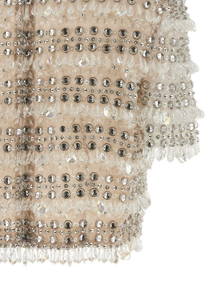 Carolina Herrera 'Crystal-Embroidered Crop' Top