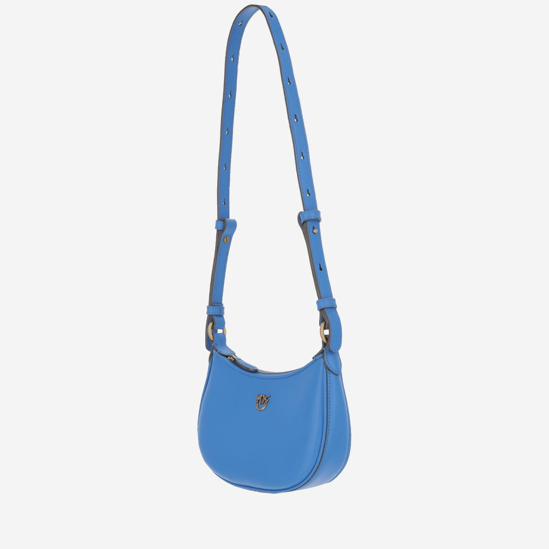 Pinko Baby Half Moon Leather Shoulder Bag