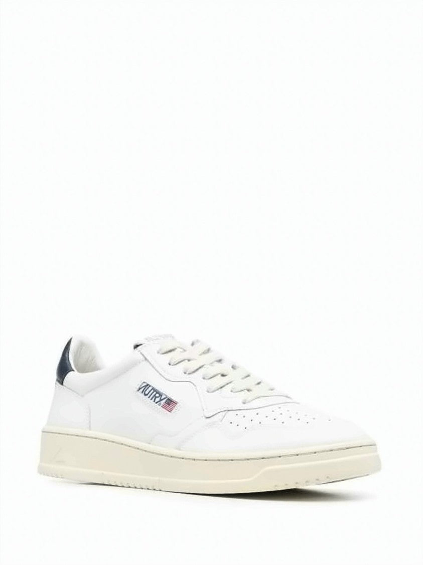 Autry Smooth Leather Low-Top Sneakers With Perforated Detailing