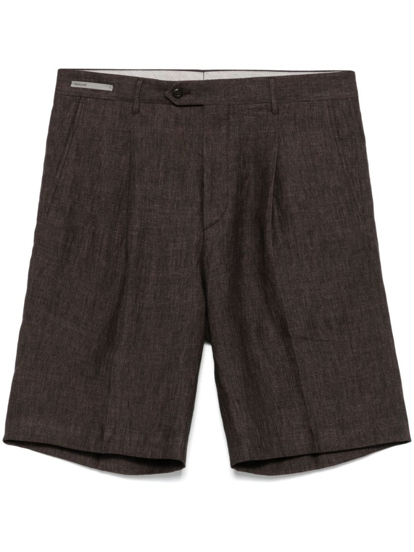 Corneliani Brown Shorts With Tailored Fit