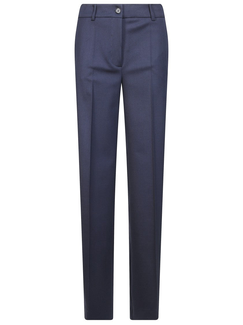 Parosh Sallia Bi Stretch Mid-Rise Straight-Leg Pants