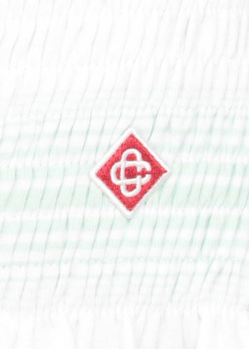 Casablanca Cotton Shorts With Contrasting Striped Detail