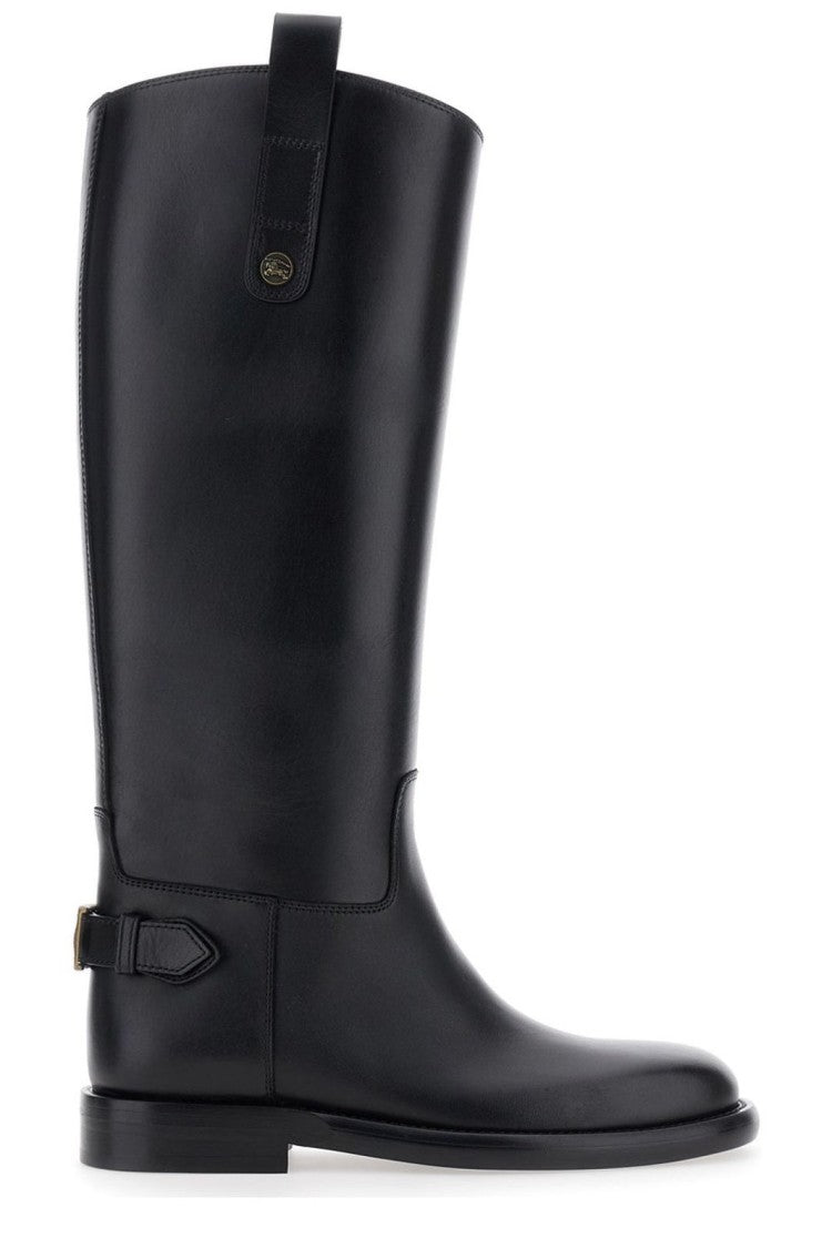 Burberry Ankle-High Boots With Sturdy Sole And Streamlined Silhouette
