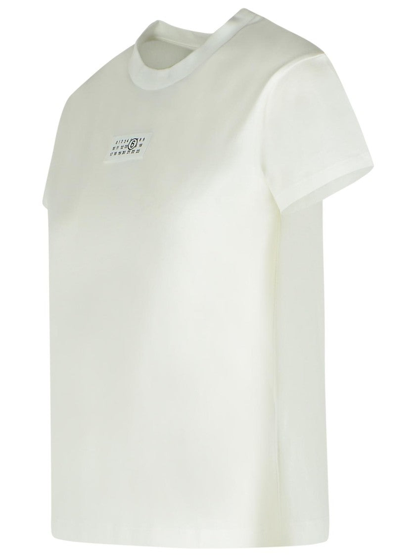 Mm6 By Maison Margiela White Cotton T-Shirt