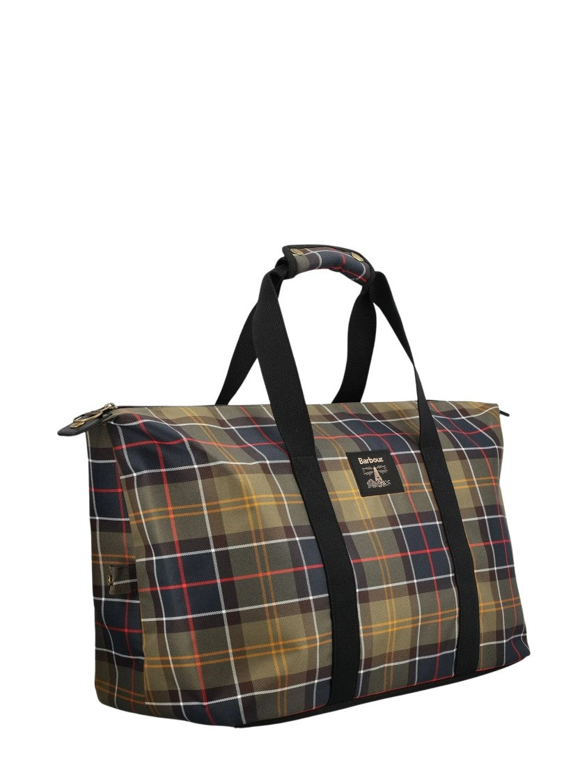 Barbour Torridon Tartan Sturdy Handles Zip Weekend Bag