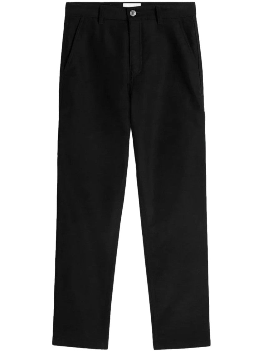Ami Paris Straight-Leg Trousers With Minimalist Design And Clean Lines