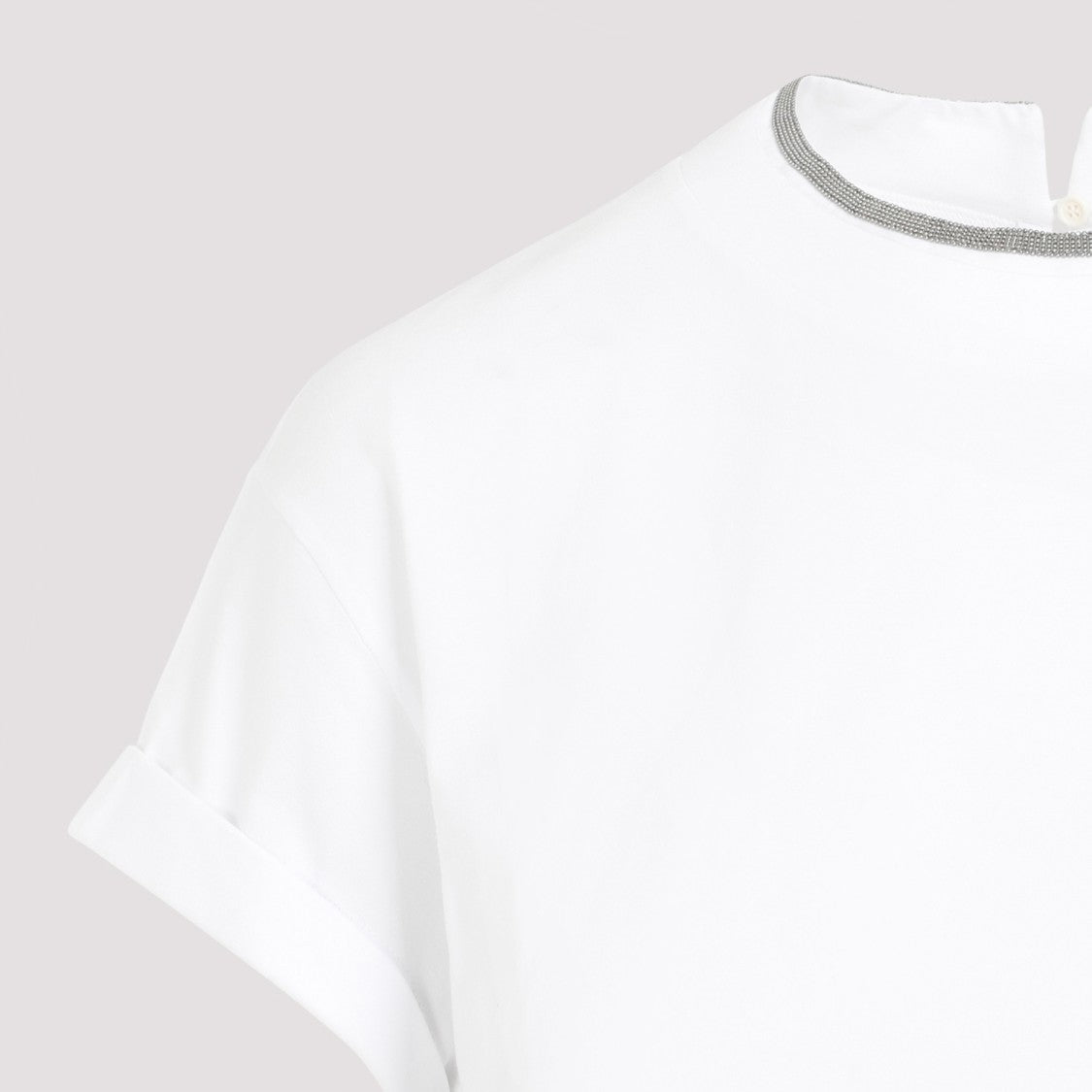 Brunello Cucinelli White Cotton T-Shirt