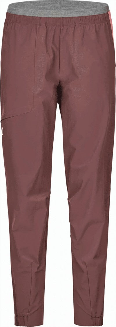 Ortovox Straight Pants With Contrast Waistband And Zipper Pocket
