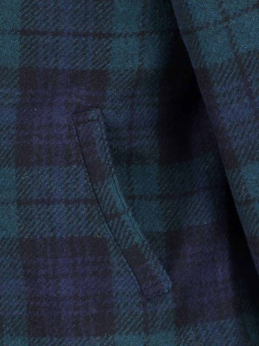 Polo Ralph Lauren Green Plaid Wool-Blend Zip-Front Jacket