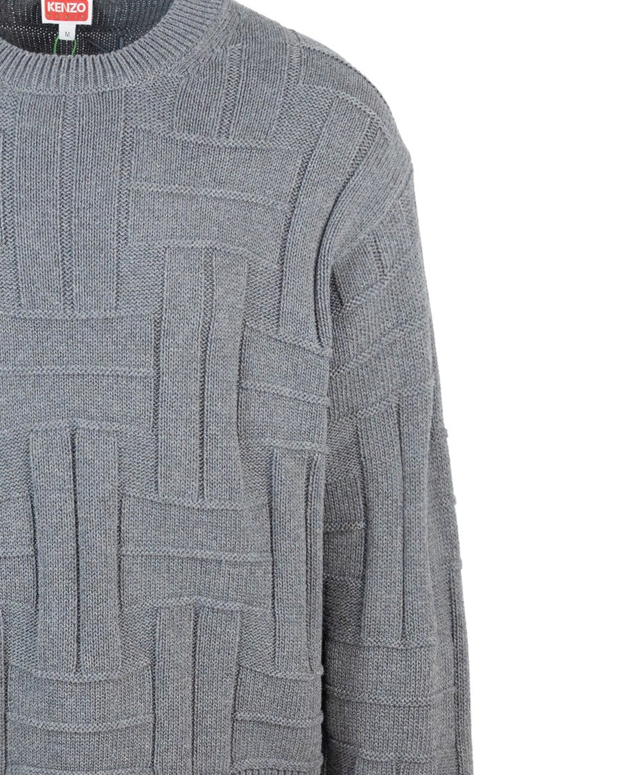 Kenzo Woven Sweater – Grey
