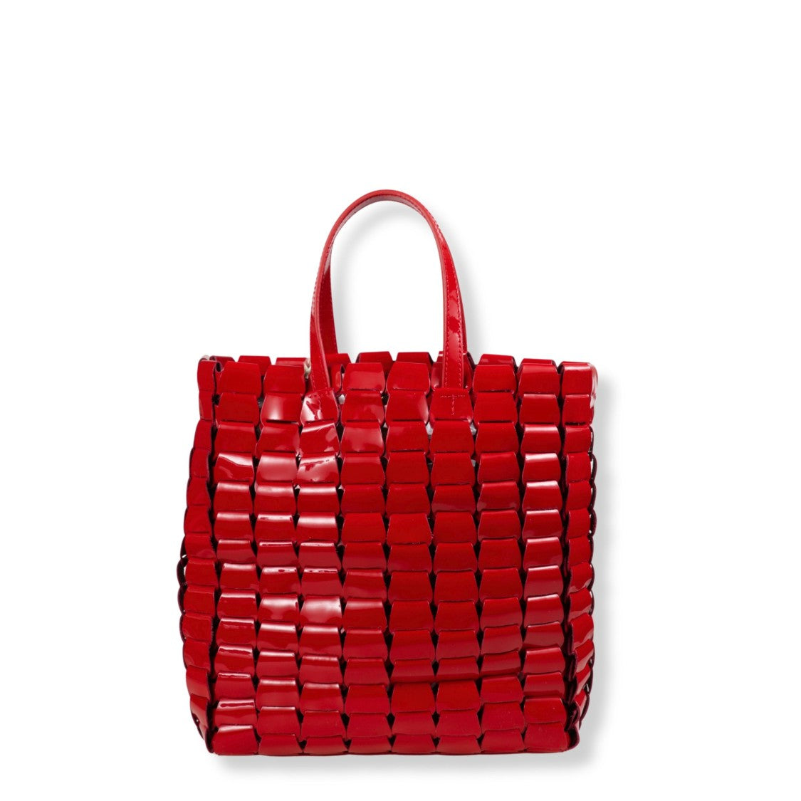 Dragon Diffusion Structured Handbag With Top Handle And Minimalist Design