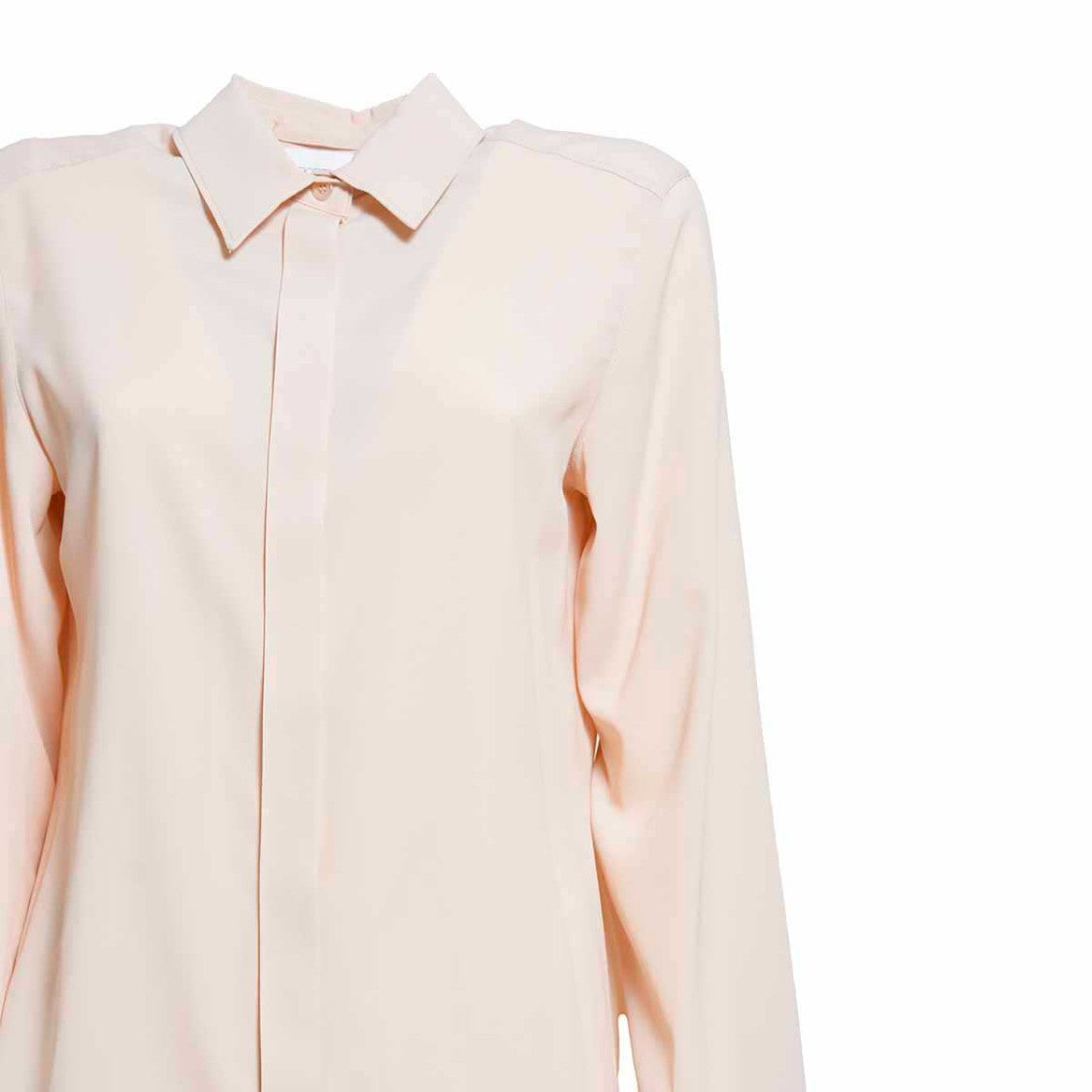 Sportmax Silk-Blend Classic Shirt With Notched Collar