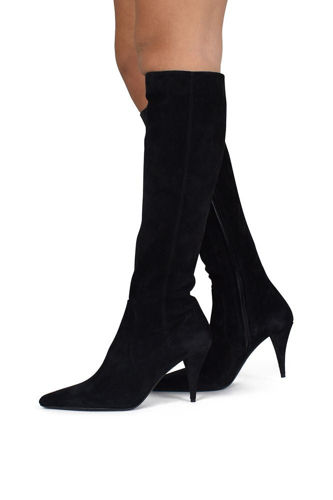 Saint Laurent Kiki Suede Boots