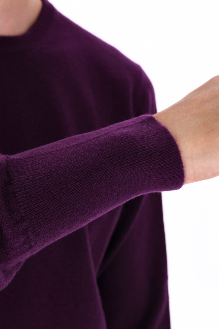 Drumohr Solid Color Pure Cashmere Crewneck Sweater