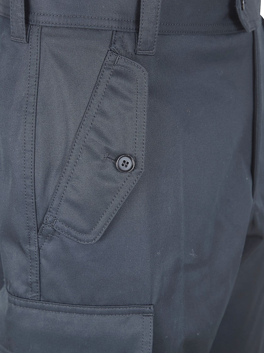 Alexander Mcqueen Cotton Gabardine Cargo Trousers