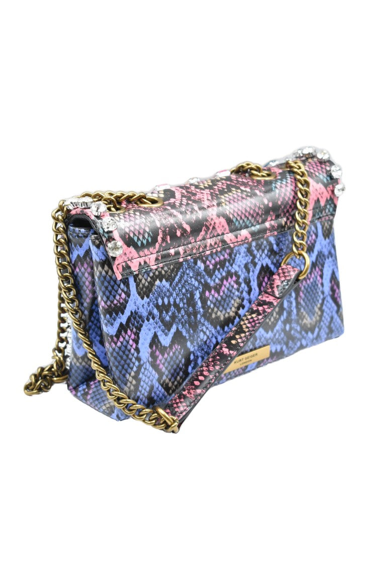Kurt Geiger Structured Handbag With Snakeskin Pattern