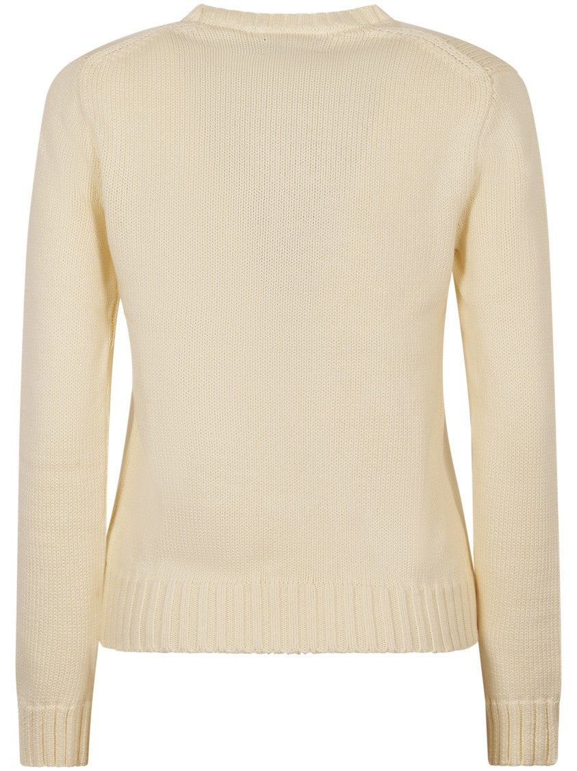 Polo Ralph Lauren Classic Crew Neck Pullover Sweater With American Flag Design