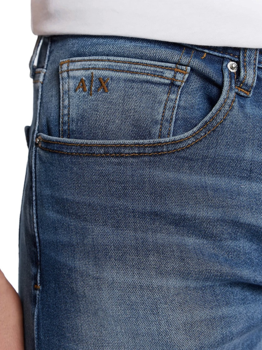 Armani Exchange Slim-Fit Denim Jeans With Classic Five-Pocket Design