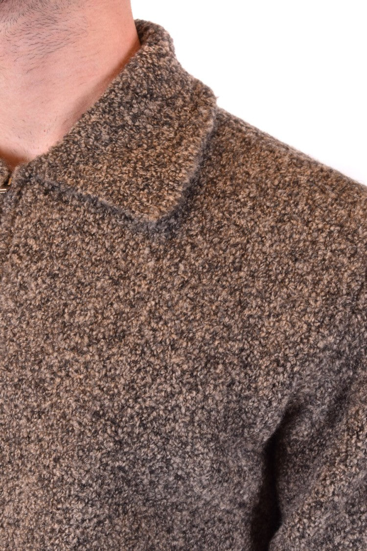 Laneus Multicolor Textured Wool Blend Laneus Jacket