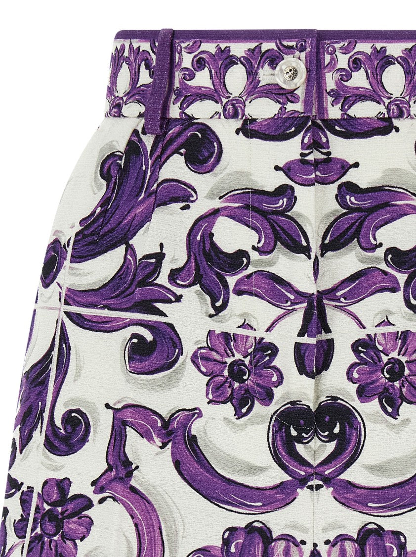 Dolce & Gabbana 'Maiolica' Print Bermuda Shorts