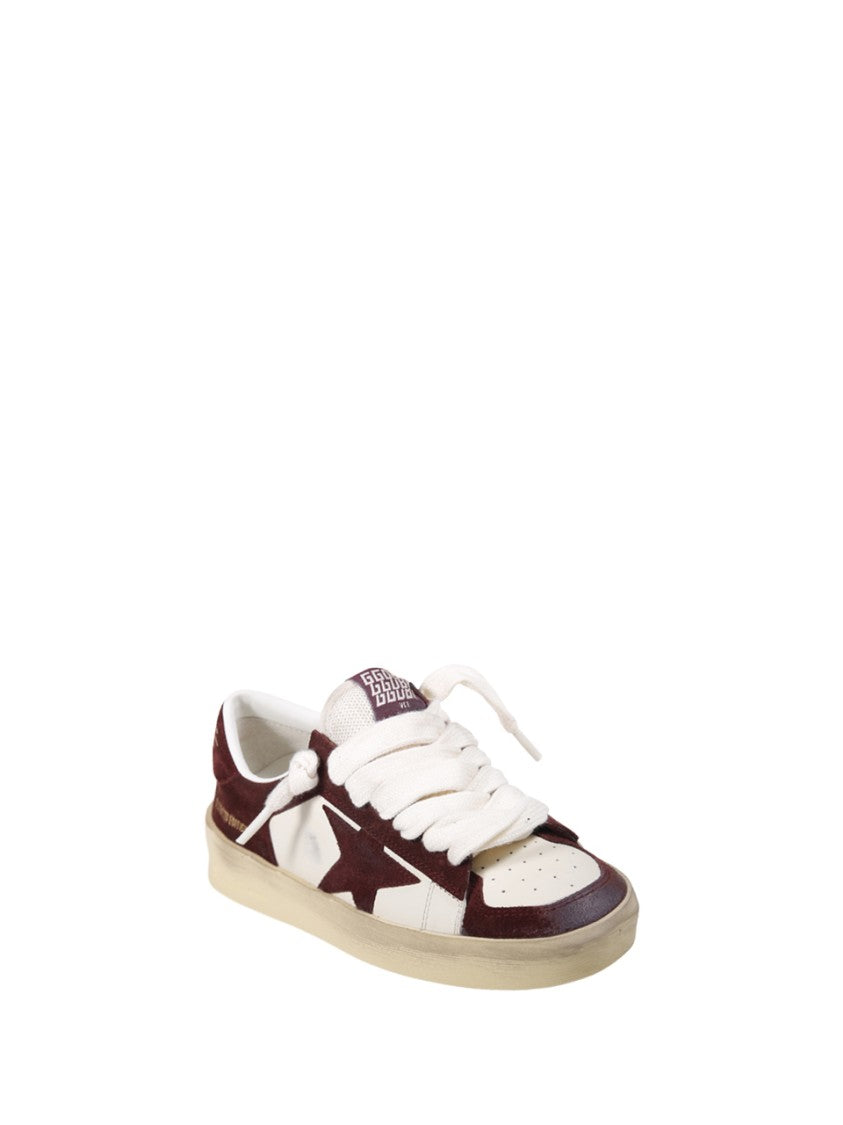 Golden Goose Stardan Leather And Suede Sneakers
