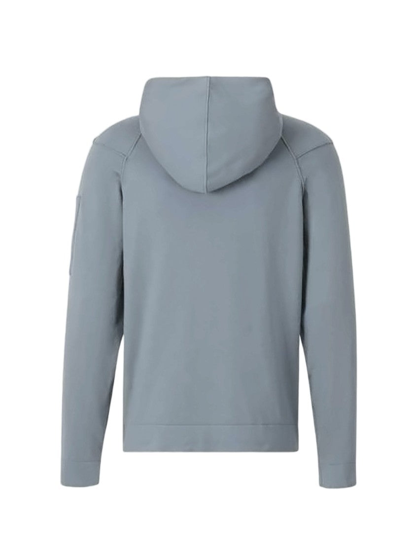 C.P. Company Soft Textured Cotton Hooded Sweatshirt
