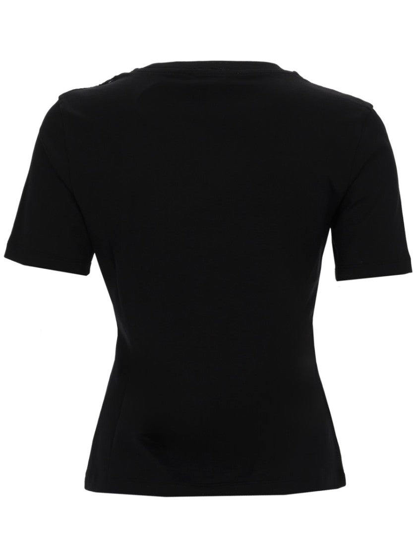 Nina Ricci Fitted Lace Insert Bow Top