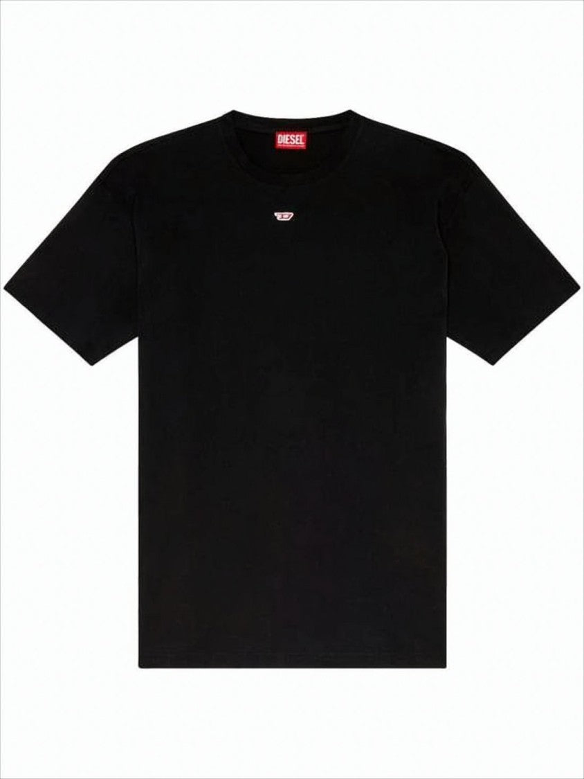 Diesel Relaxed-Fit Black Cotton T-Shirt