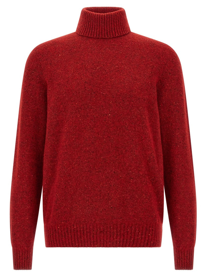Brunello Cucinelli High Neck Alpaca-Silk Blend Sweater