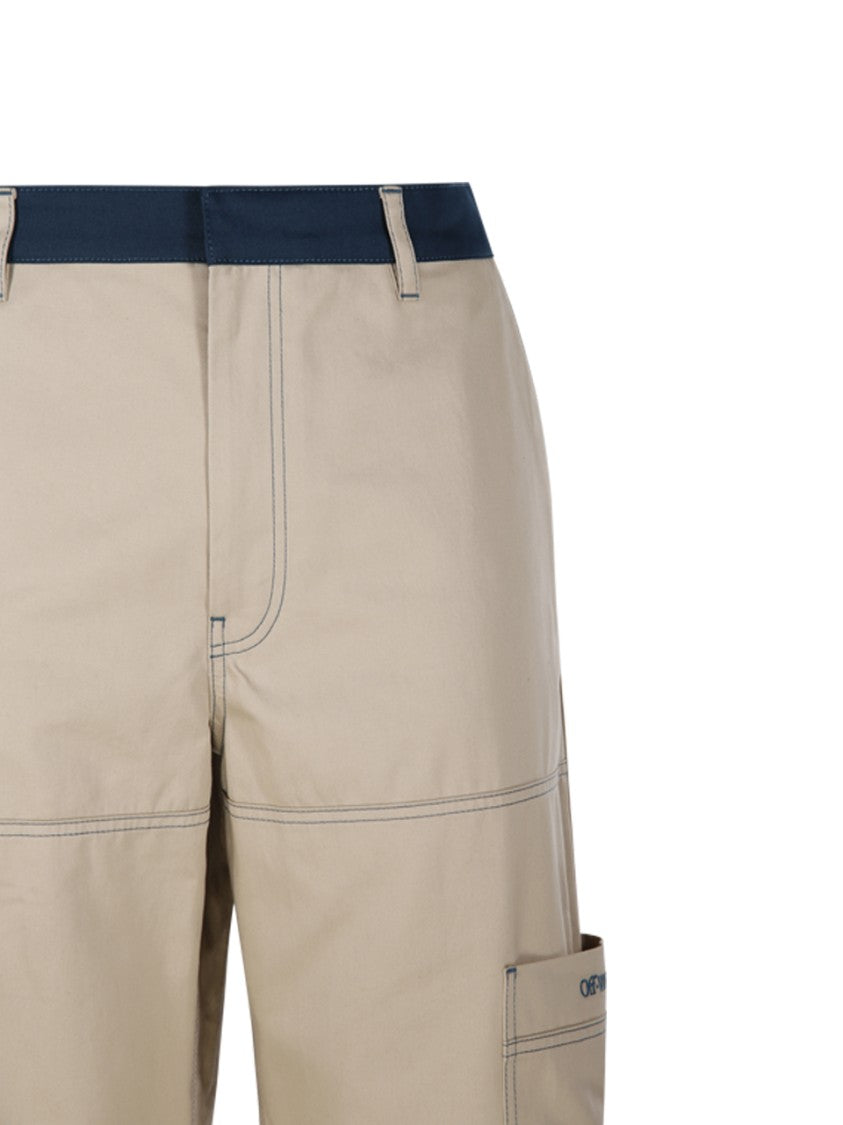 Off-White Stitch Cotgab Straight Cargo Pant