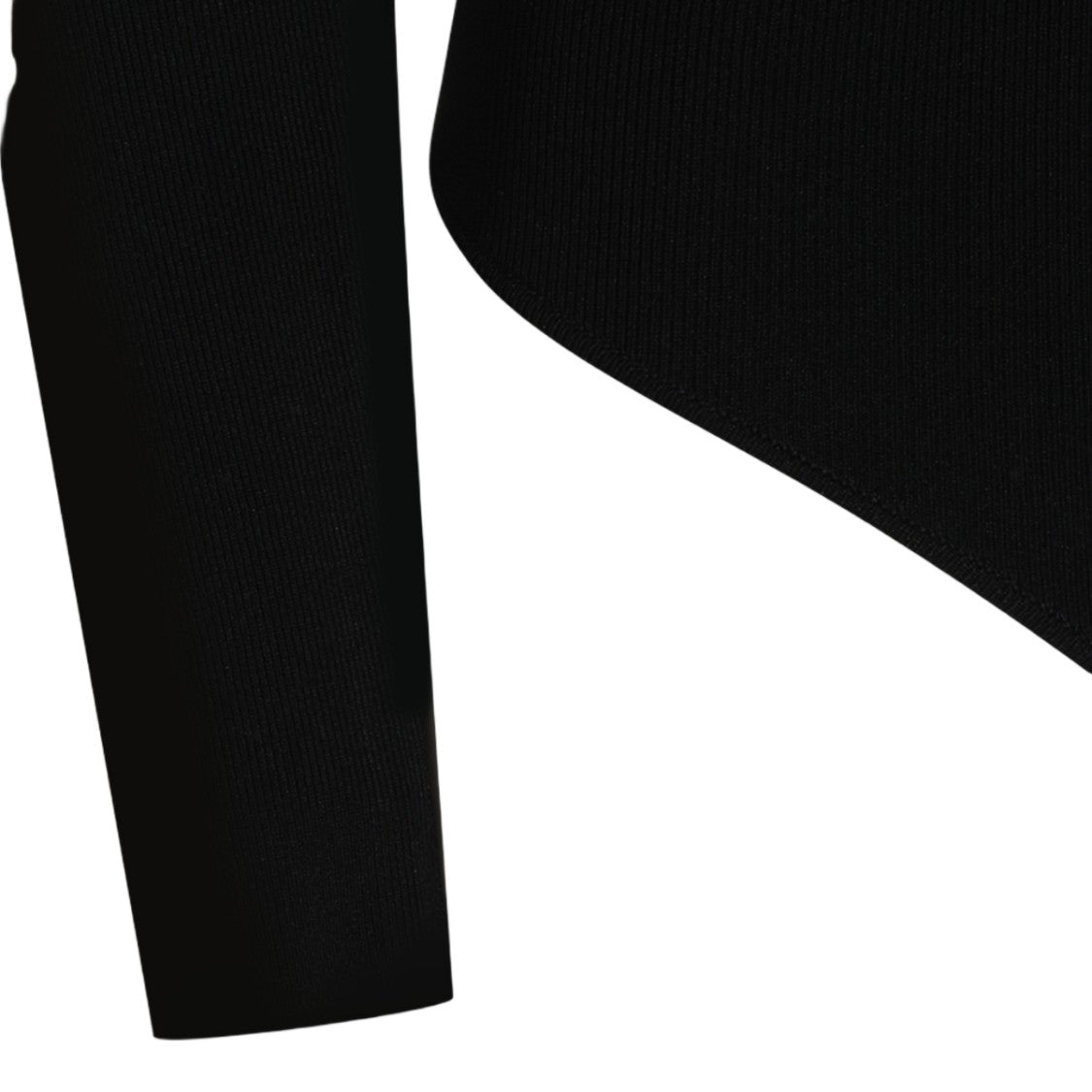Elisabetta Franchi Black Bodysuit With Gold Chain Accents