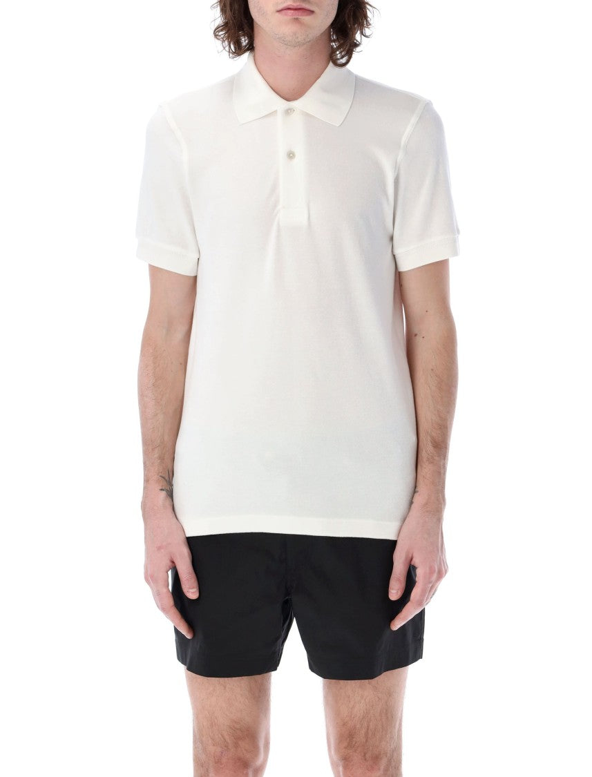 Tom Ford Towelling White Polo