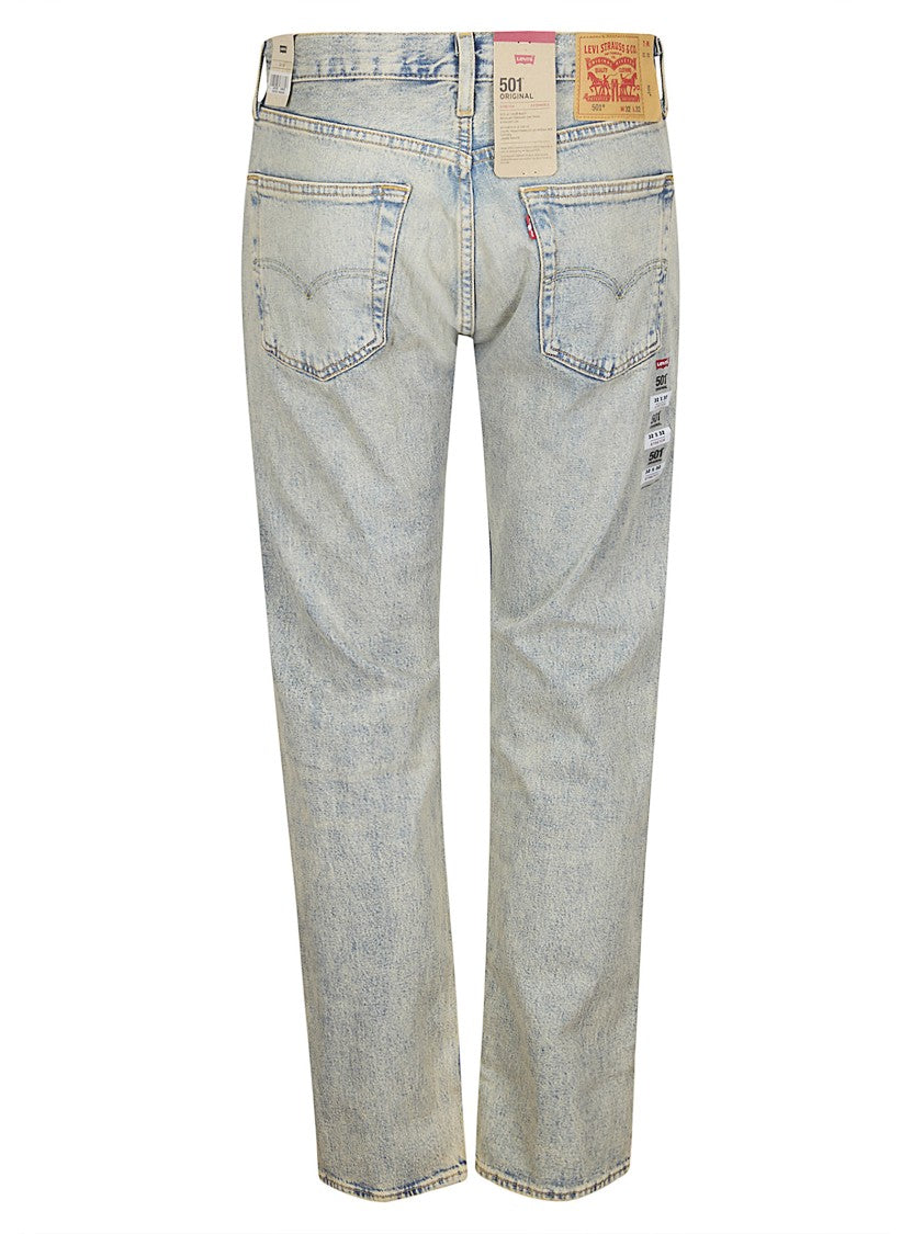 Levi's Classic Unsanforized Denim Jeans With Acid Wash Finish
