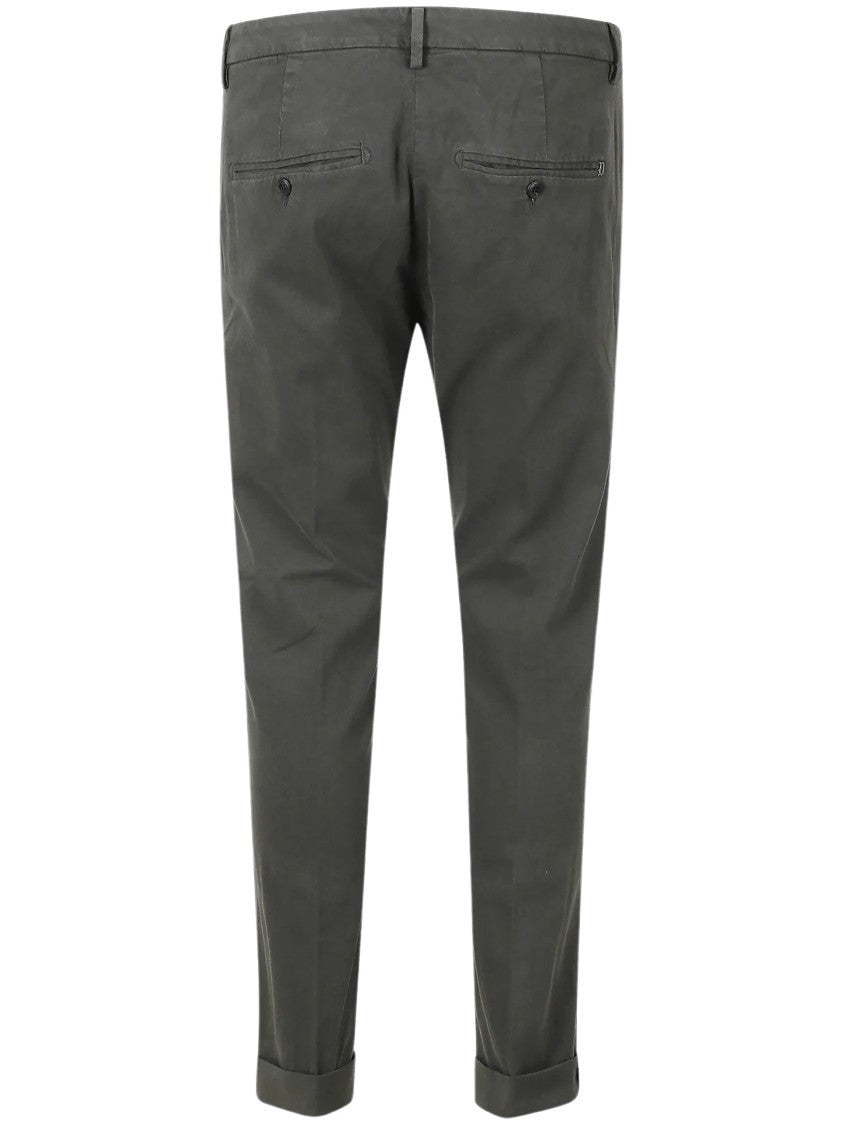 Dondup Grey Gaubert Cuffed Slim Chino Pants