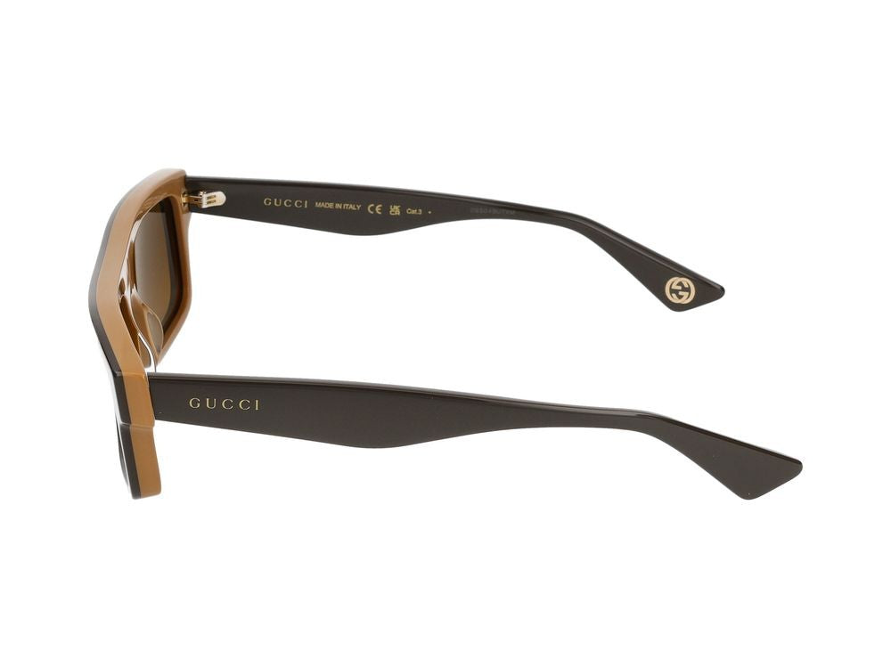 Gucci Sunglasses Gg1616s 002 Brown Brown Gold 57/16/145