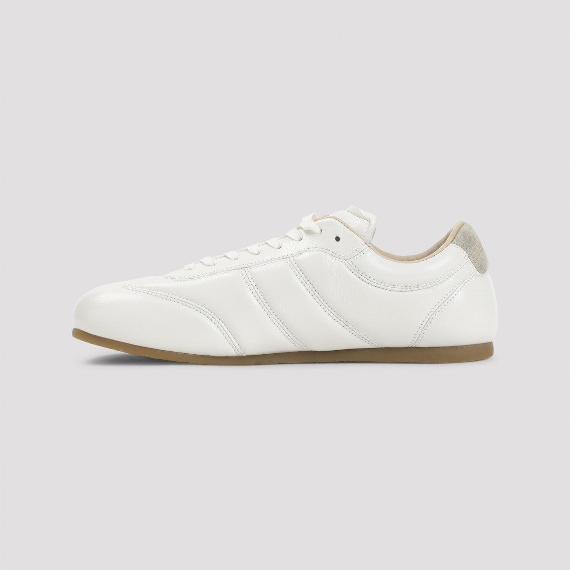 Lemaire White Low-Profile Sneakers With Smooth Leather