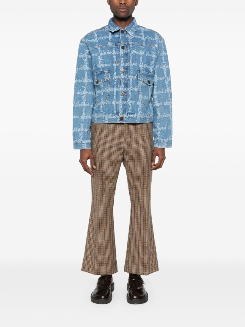 Vivienne Westwood Light Blue Button Jetted Pocket Jacket