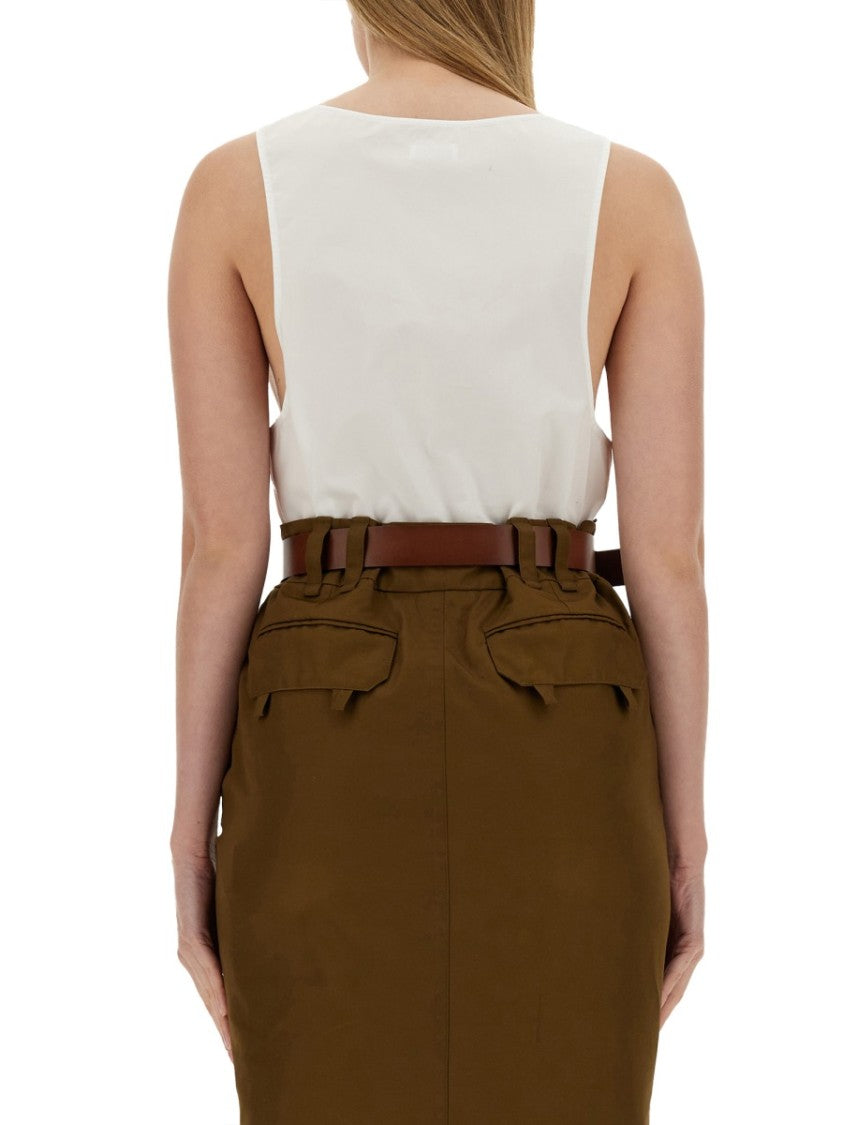 Saint Laurent Henley Dinghy Midi Dress