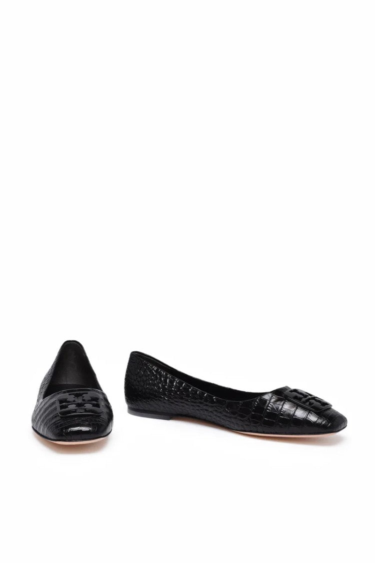 Tory Burch Textured Leather Ballerinas