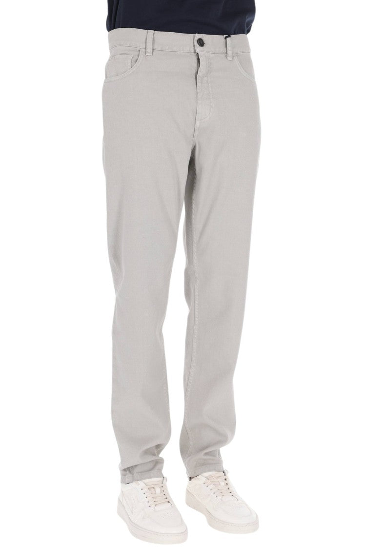 Zegna Roccia Marble Cotton Five-Pocket Pants