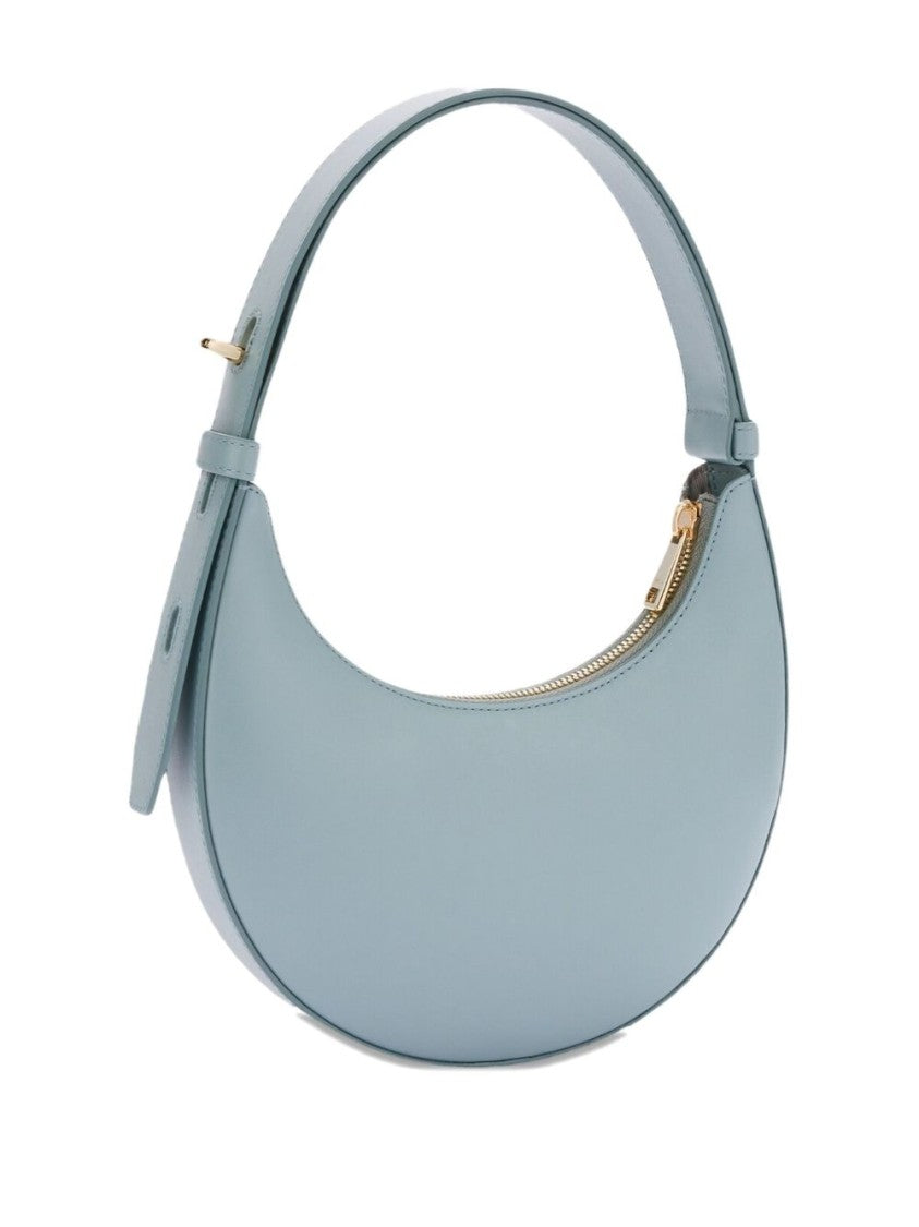 Furla Curved Light Blue Shoulder Bag