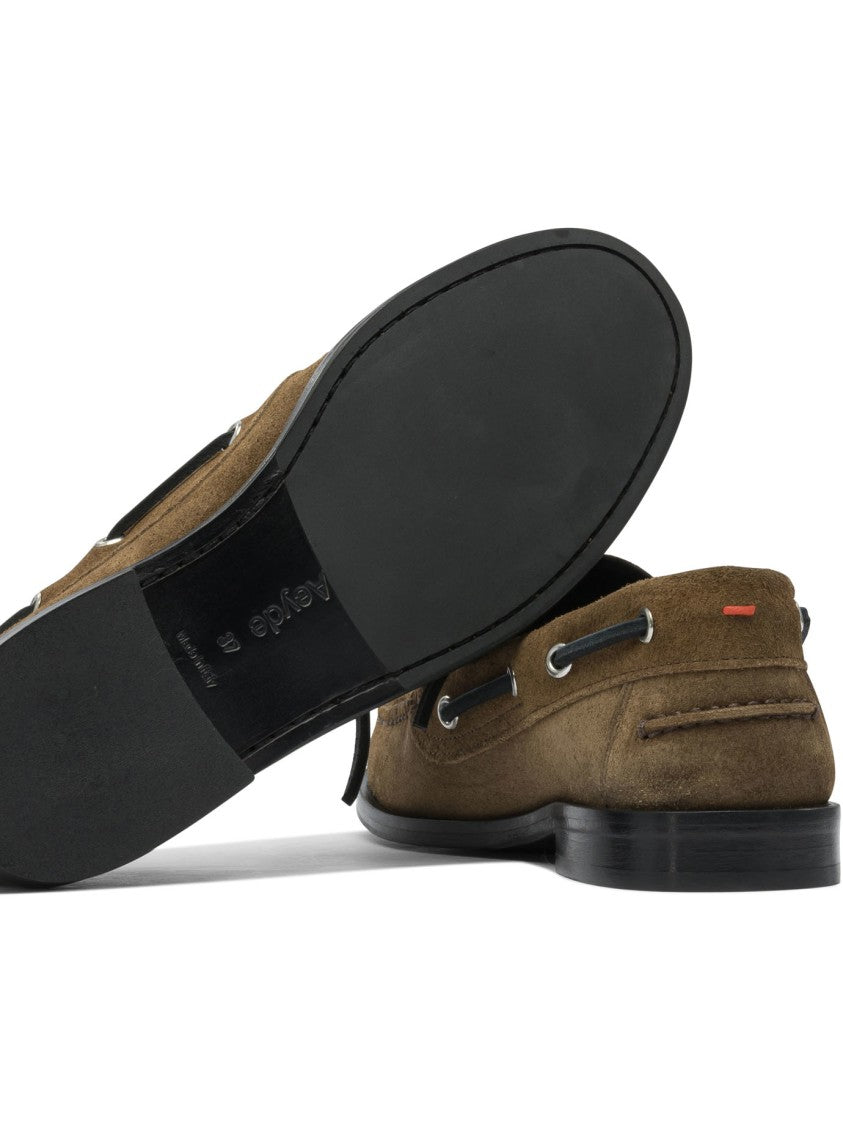 Aeydē Classic Moccasin Loafers With Suede Leather