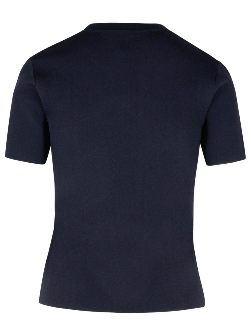 Max Mara Segale' Black Viscose Blend T-Shirt