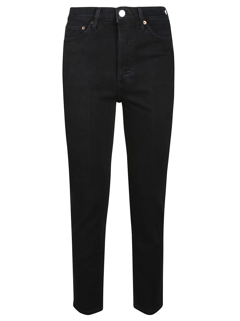 Re/Done 90S High Rise Ankle Crop Jeans