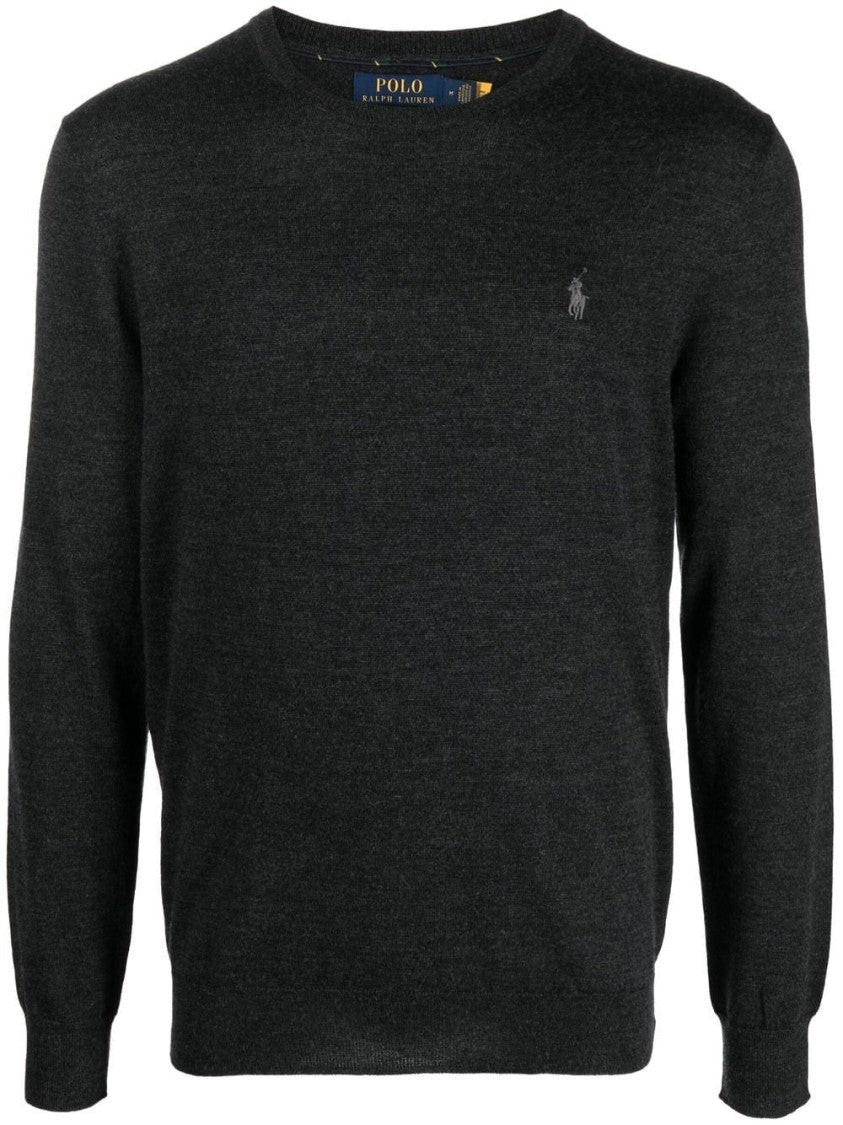 Polo Ralph Lauren Grey Wool Long Sleeve Pullover